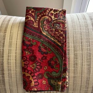 Pottery Barn Mira Paisley Linen Napkins